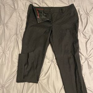 Dark Grey Pants with Lace Pattern